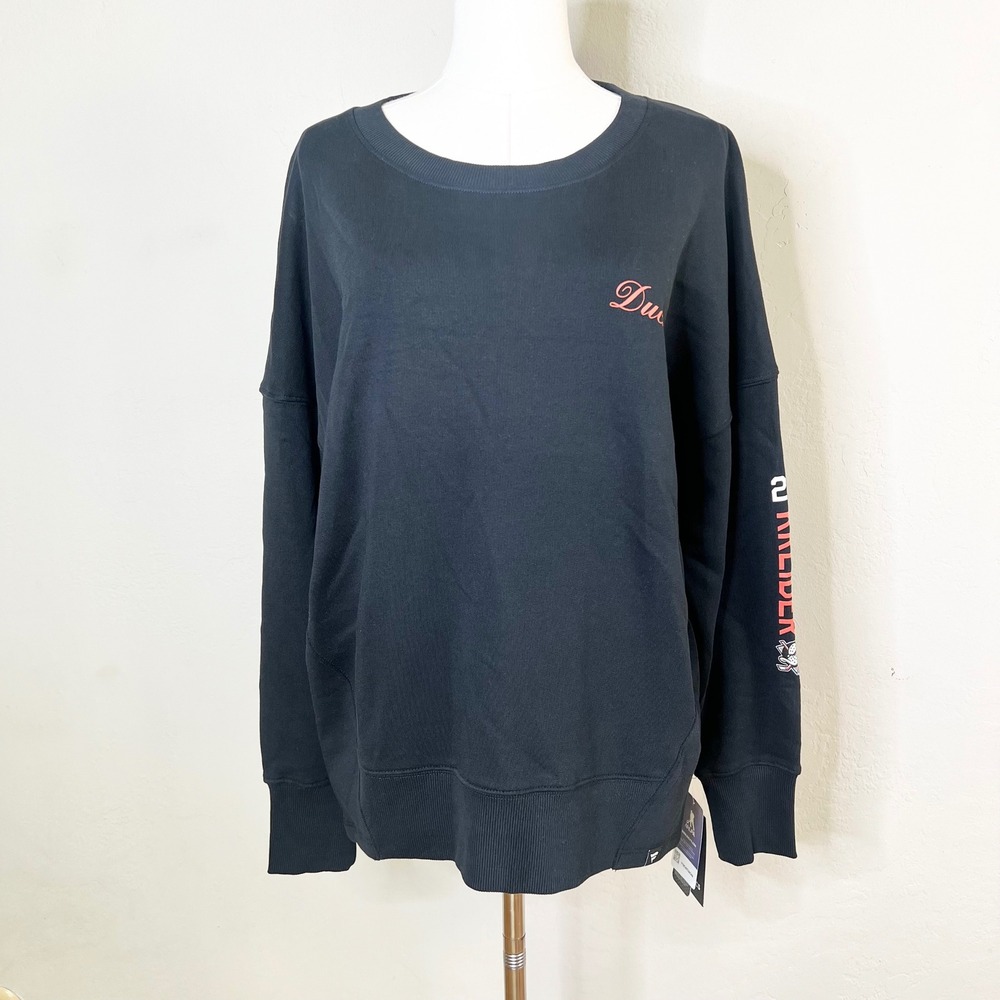 Anaheim Ducks Chris Kreider Fanatics Sweatshirt Women Size M Black Scripted New